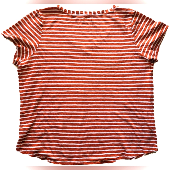 Torrid Women's Classic Fit Everday Stripe Short Sleeves V-Neck T-Shirt - 2 - Picture 2 of 5